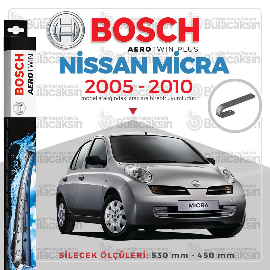 Nissan Micra Muz Silecek Takımı (2005-2010) Bosch Aerotwin