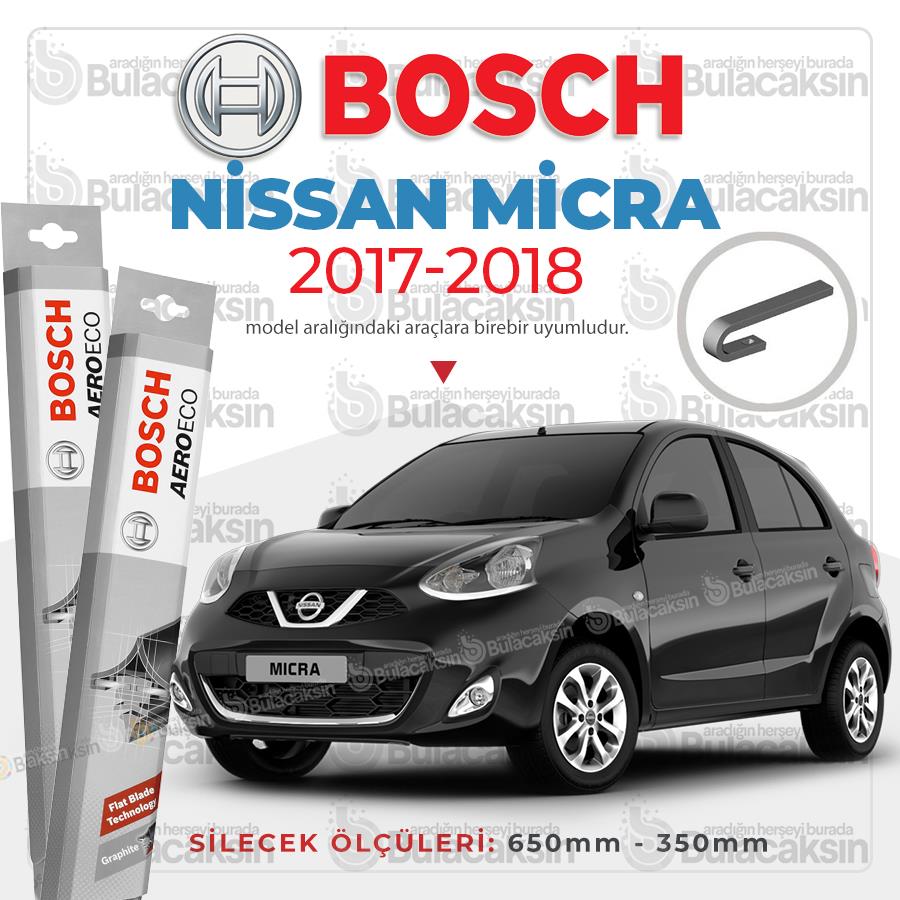 Nissan Micra Muz Silecek Takımı (2017-2018) Bosch Aeroeco
