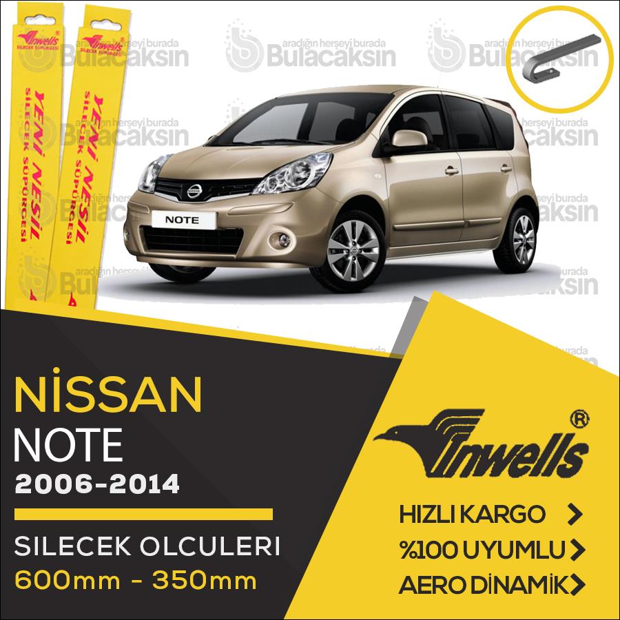 Nissan Note Muz Silecek Takımı (2006-2014) İnwells