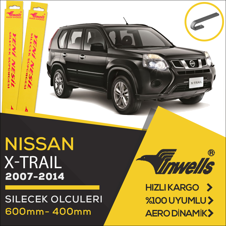 Nissan X - Trail Muz Silecek Takımı (2007-2014) İnwells