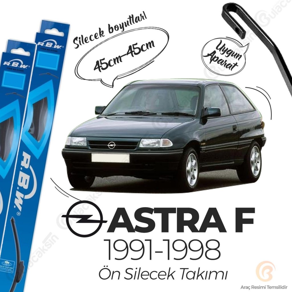 Opel Astra F Muz Silecek Takımı (1991-1998) Rbw