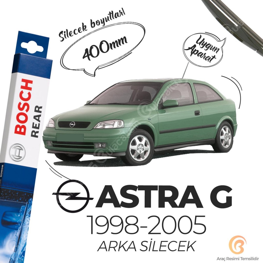 Opel Astra G Arka Silecek (1998-2005) Bosch Rear H402