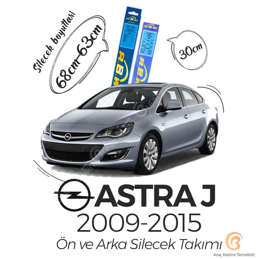 Opel Astra J Ön Ve Arka Silecek Seti (2009-2015) Rbw