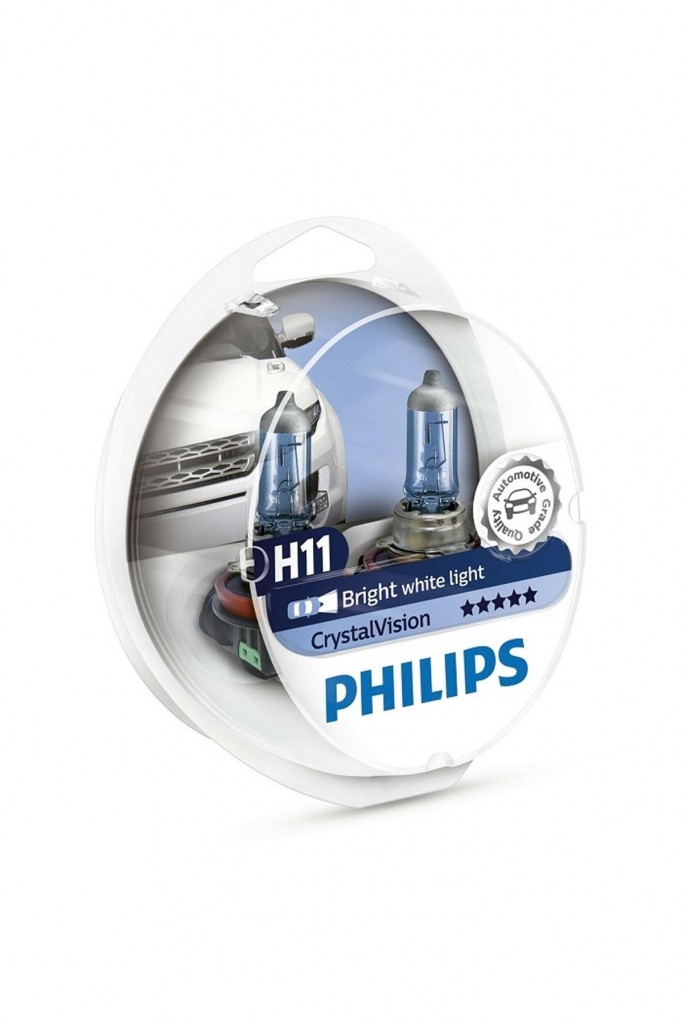 Philips Crystal Vision H11 Ampul 12V 55W 12362Cvsm - 2'Li Ampul