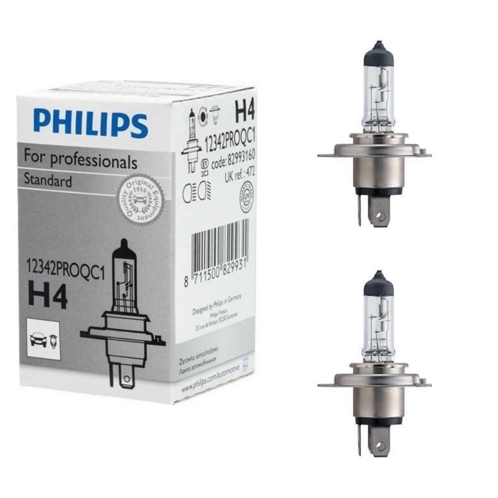 Philips H4 Ampul 12V 60/55W P43T 12342Proqc1 - 2 Adet