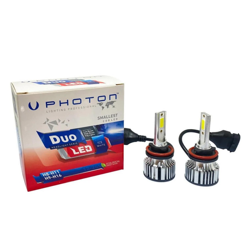 Photon Duo Serisi Led Headlight Beyaz 12V Led Xenon H8-H11-H16