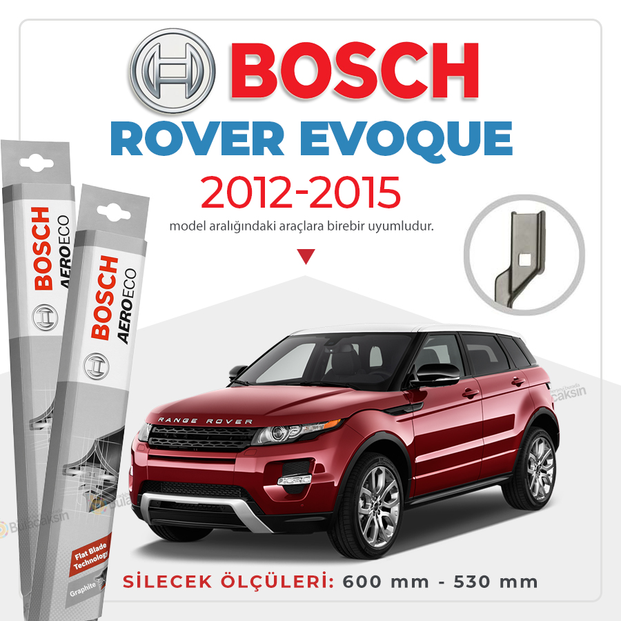 Range Rover Evoque Muz Silecek Takımı (2012-2015) Bosch Aeroeco