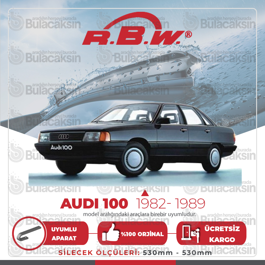 Rbw Audi 100 Sedan 1982-1990 Ön Muz Silecek Takımı