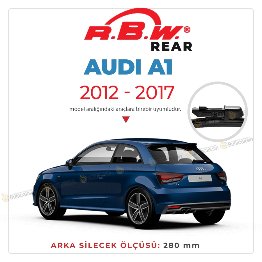 Rbw Audi A1 Sportsback 2012 - 2017 Arka Silecek