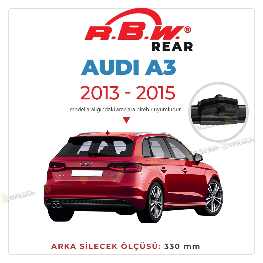 Rbw Audi A3 Sportsback 2013 - 2015 Arka Silecek