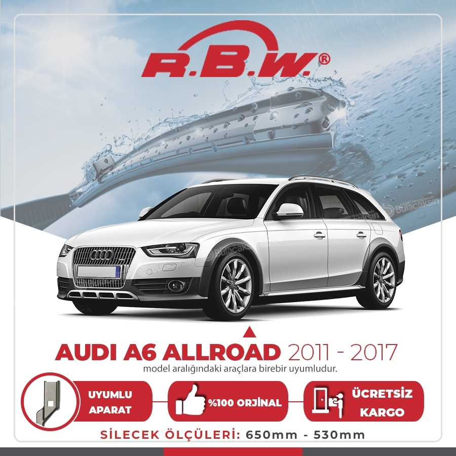 Rbw Audi A6 Allroad 2011 - 2017 Ön Muz Silecek Takımı