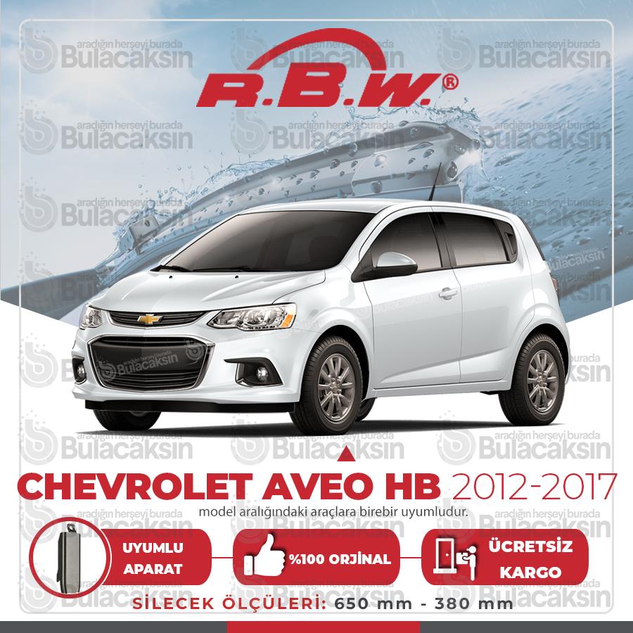Rbw Chevrolet Aveo Hb 2012 - 2017 Ön Muz Silecek Takımı