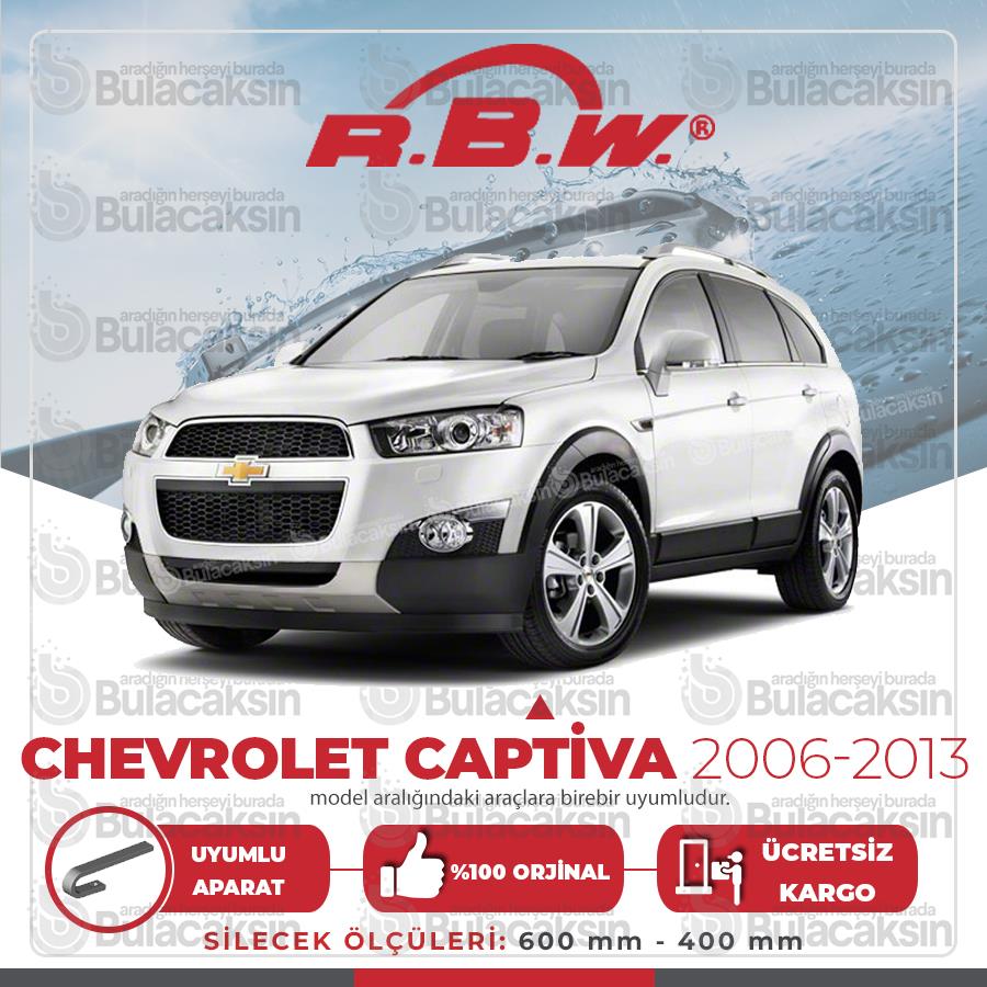 Rbw Chevrolet Captiva 2006 - 2013 Ön Muz Silecek Takımı