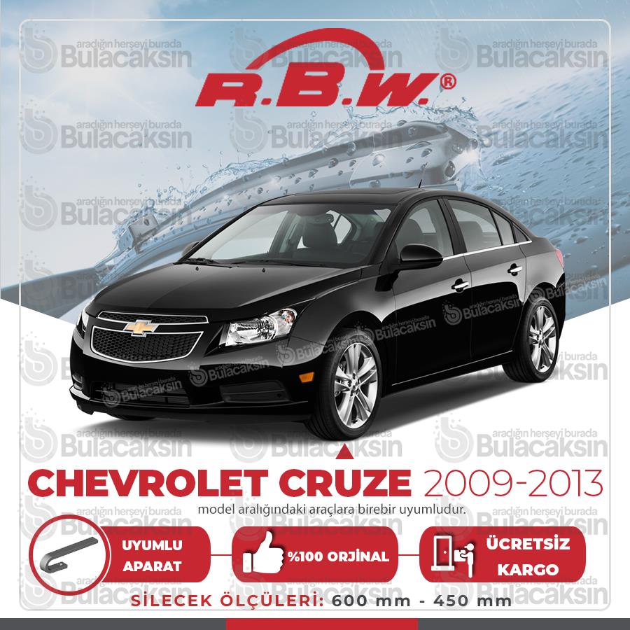 Rbw Chevrolet Cruze 2009 - 2013 Ön Muz Silecek Takımı