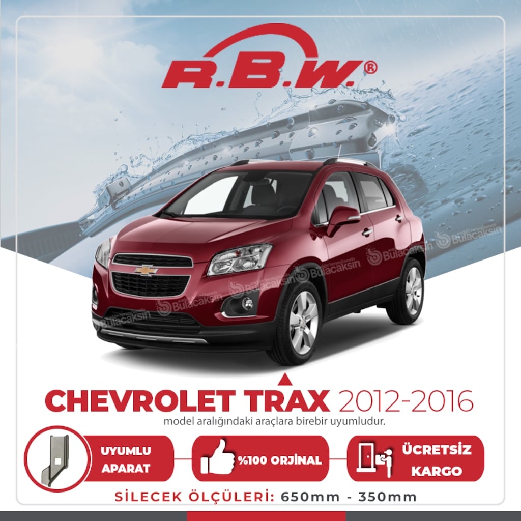 Rbw Chevrolet Trax 2012 - 2016 Ön Muz Silecek Takımı