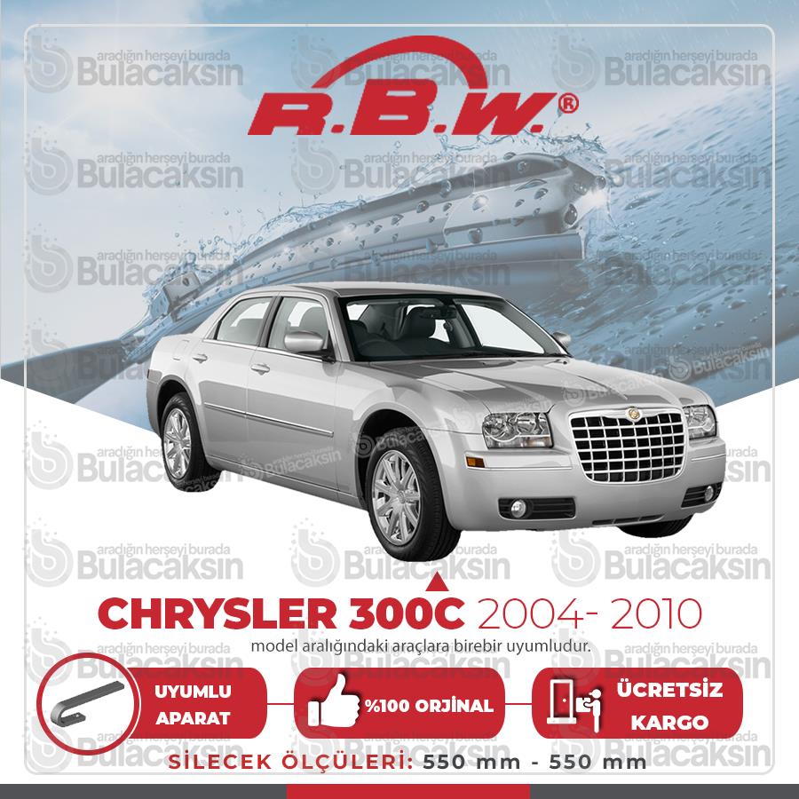 Rbw Chrysler 300C 2004-2010 Ön Muz Silecek Takımı