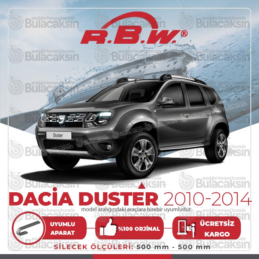 Rbw Dacia Duster 2010 - 2014 Ön Muz Silecek Takımı