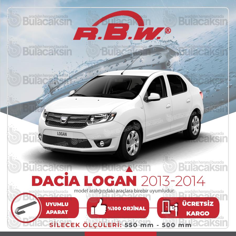 Rbw Dacia Logan 2 2013 - 2014 Ön Muz Silecek Takımı