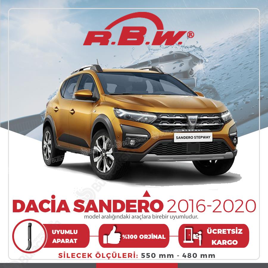 Rbw Dacia Sandero 2016 - 2020 Ön Muz Silecek Takımı