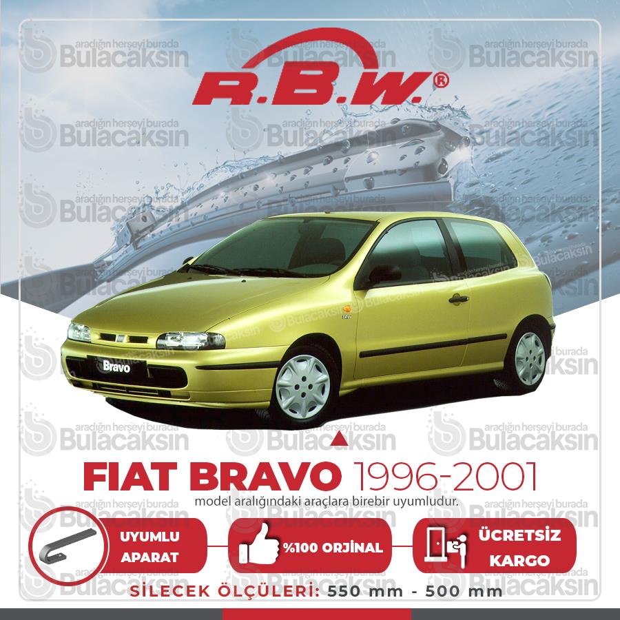 Rbw Fiat Bravo 1996 - 2001 Ön Muz Silecek Takımı