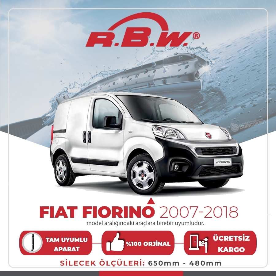 Rbw Fiat Fiorino 2007 - 2017 Ön Muz Silecek Takımı