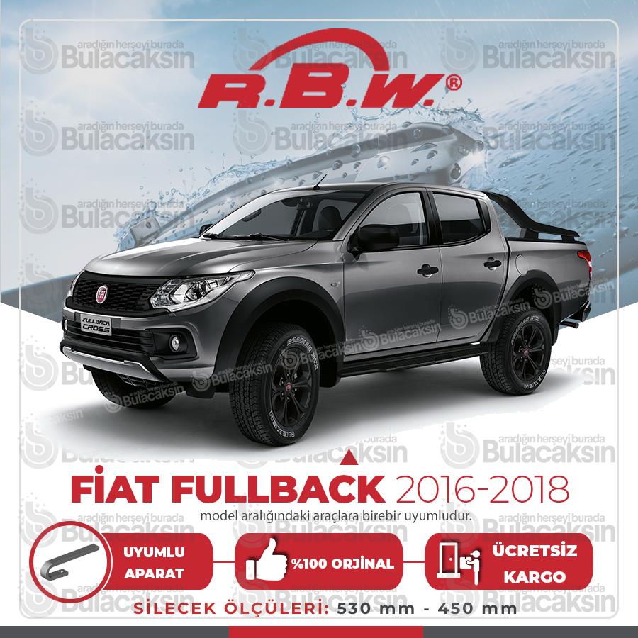 Rbw Fiat Fullback 2016 - 2018 Ön Muz Silecek Takımı