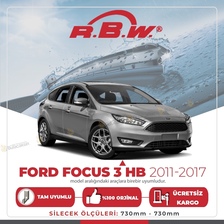 Rbw Ford Focus 3 Hb 2011 - 2017 Ön Muz Silecek Takımı