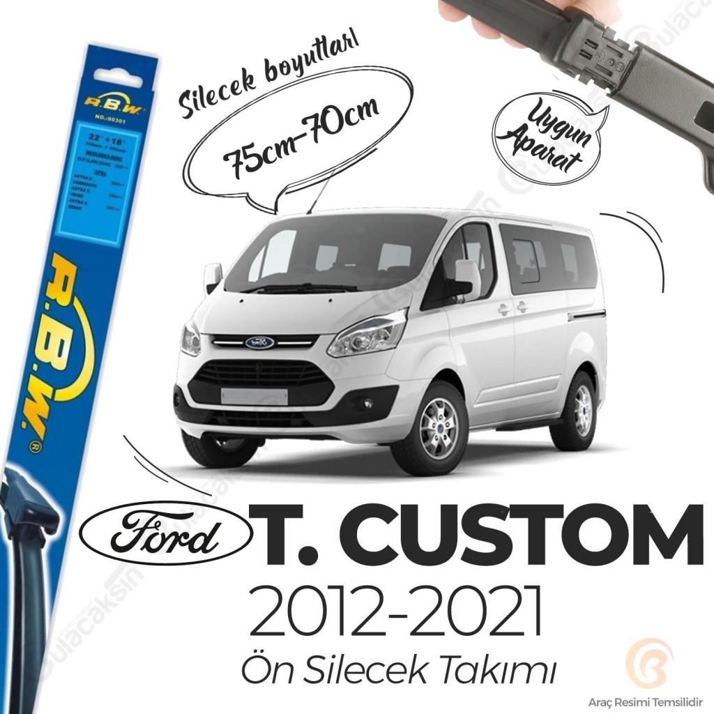 Rbw Ford Tourneo Custom 2013 - 2017 Ön Muz Silecek Takımı