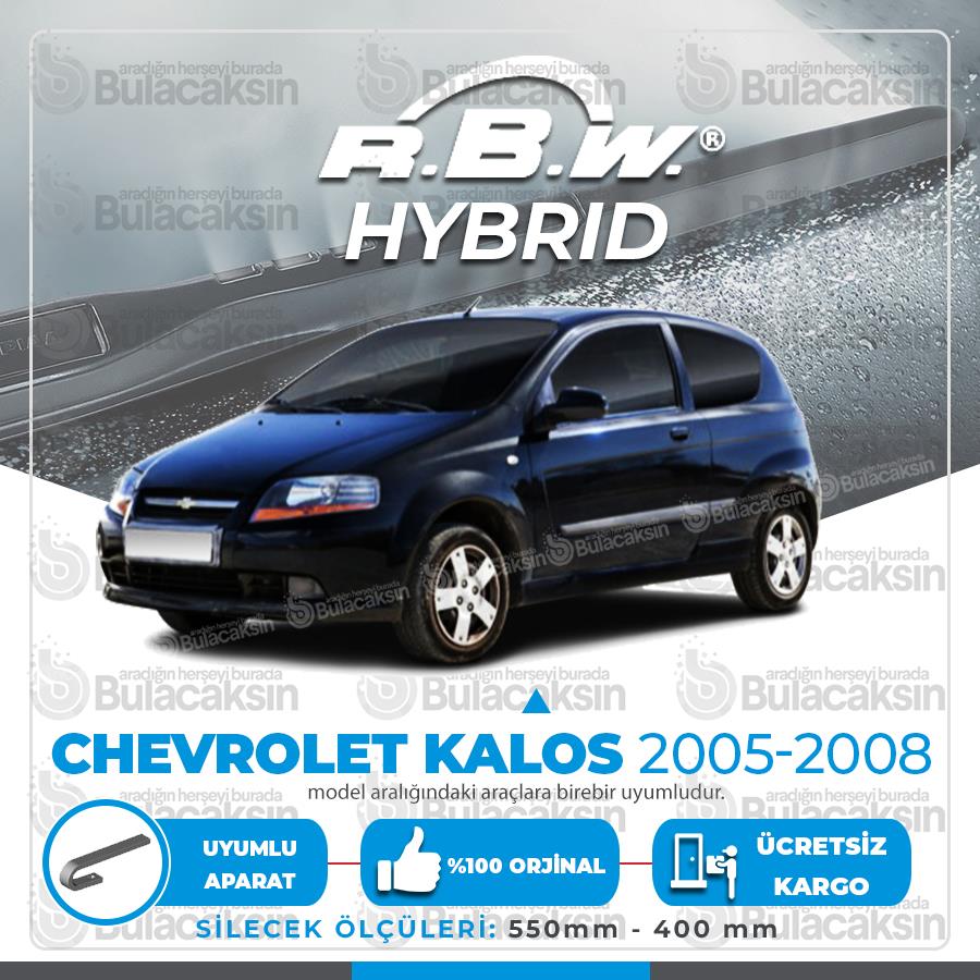 Rbw Hybri̇d Chevrolet Kalos 2005 - 2008 Ön Silecek Takımı - Hibrit