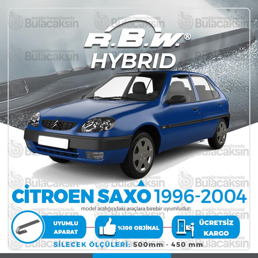 Rbw Hybri̇d Citroen Saxo 1996 - 2004 Ön Silecek Takımı - Hibrit