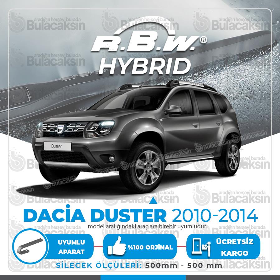 Rbw Hybri̇d Dacia Duster 2010 - 2014 Ön Silecek Takımı - Hibrit