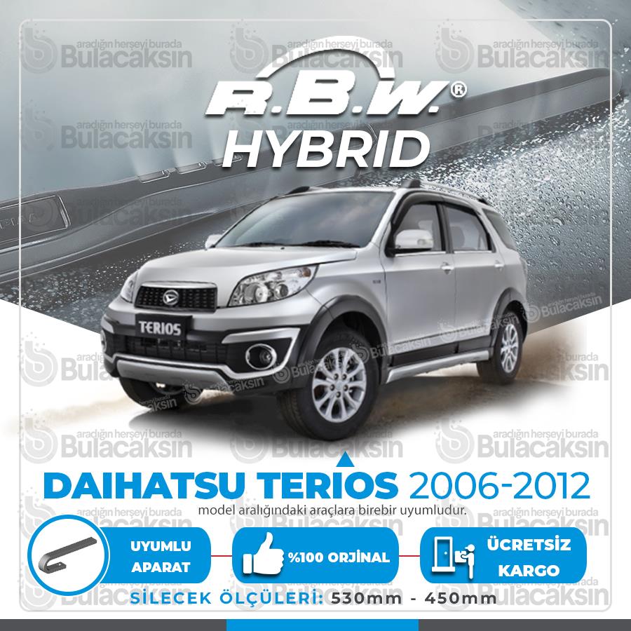 Rbw Hybri̇d Daihatsu Terios 2006 - 2012 Ön Silecek Takımı - Hibrit