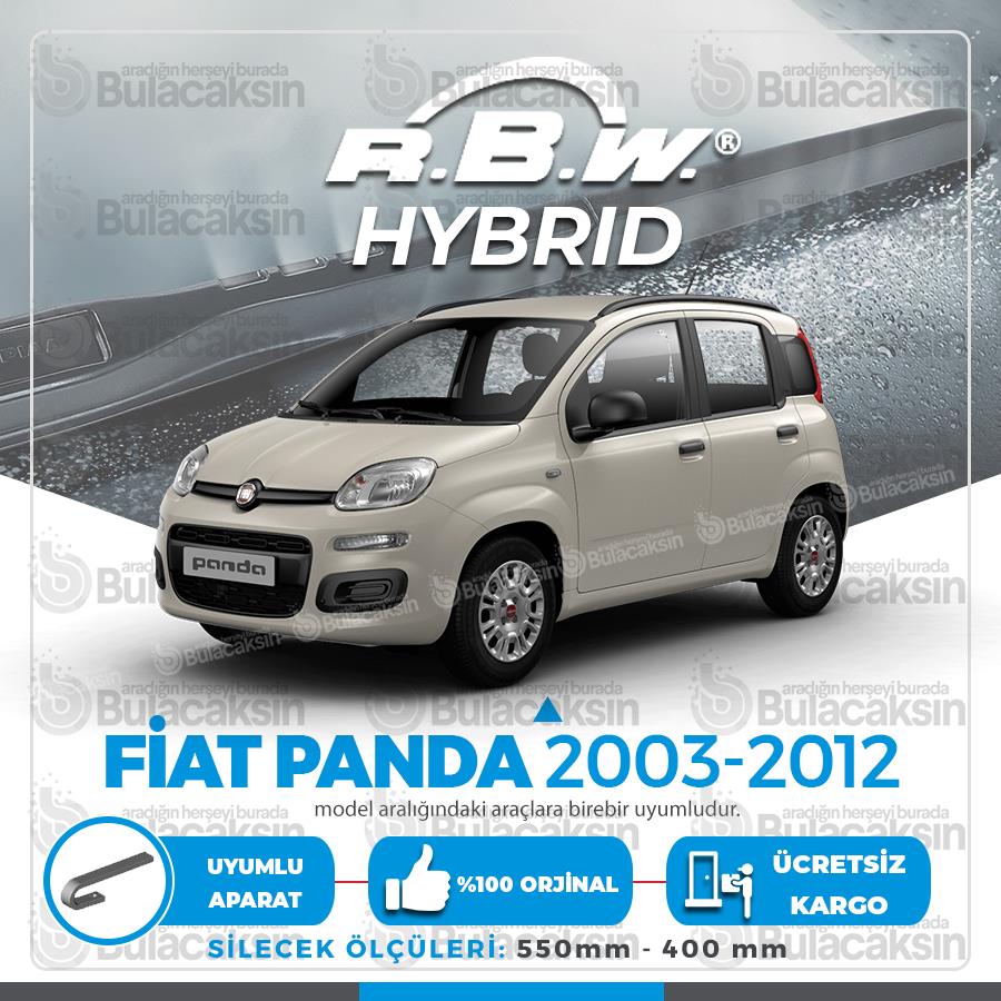 Rbw Hybri̇d Fiat Panda 2004 - 2012 Ön Silecek Takımı - Hibrit