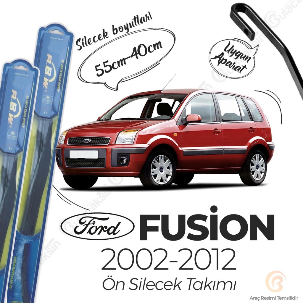 Rbw Hybri̇d Ford Fusion 2003 - 2012 Ön Silecek Takımı - Hibrit