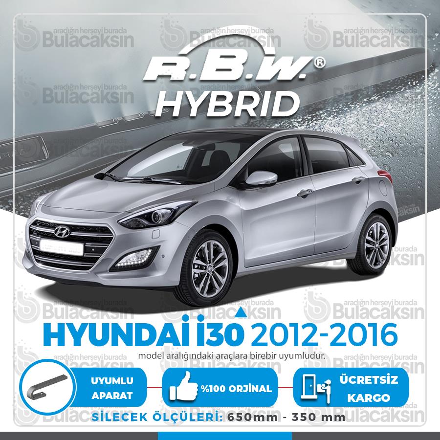 Rbw Hybri̇d Hyundai İ30 2012 - 2016 Ön Silecek Takımı - Hibrit