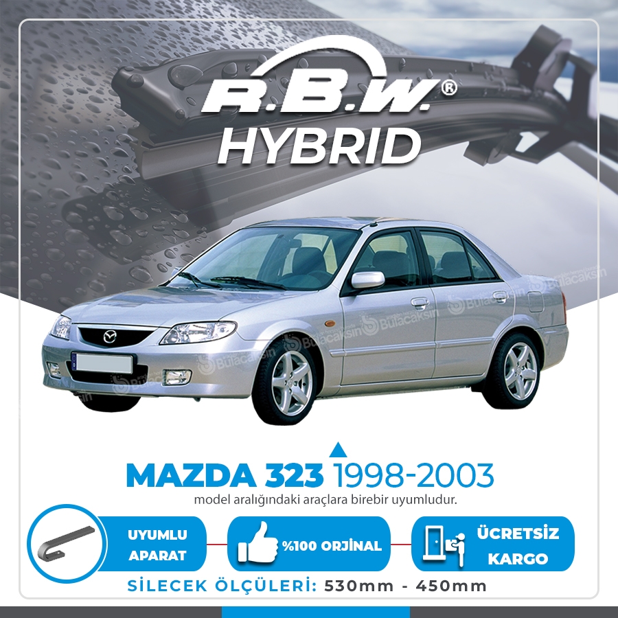 Rbw Hybri̇d Mazda 323 1998-2003 Ön Silecek Takımı - Hibrit