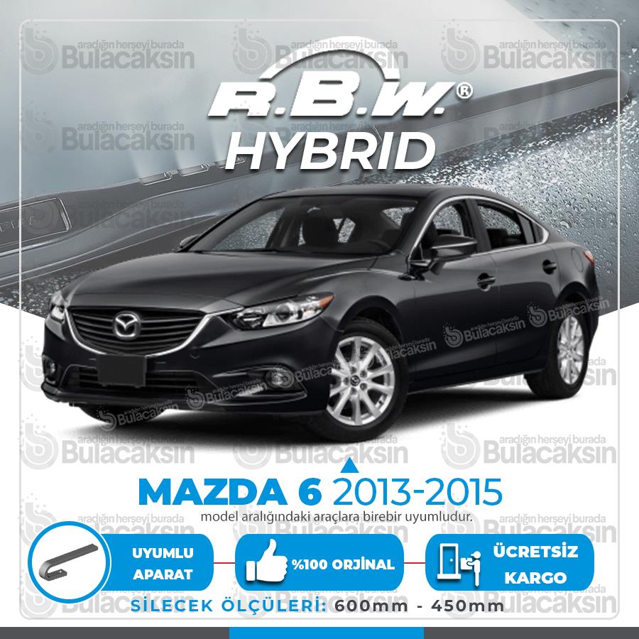 Rbw Hybri̇d Mazda 6 2013 - 2015 Ön Silecek Takımı - Hibrit