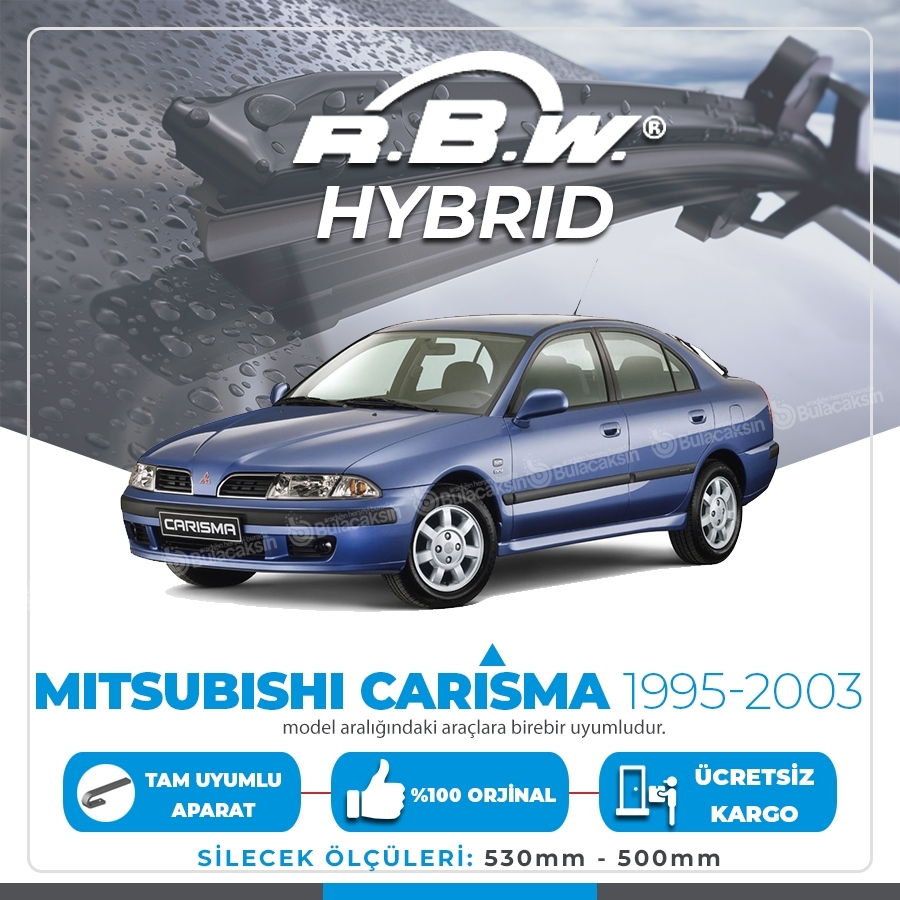 Rbw Hybri̇d Mitsubishi Carisma 1995-2003 Ön Silecek Takımı -Hibrit