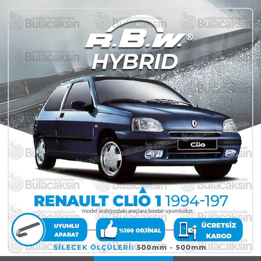 Rbw Hybri̇d Renault Clio 1 1994 -1997 Ön Silecek Takımı - Hibrit