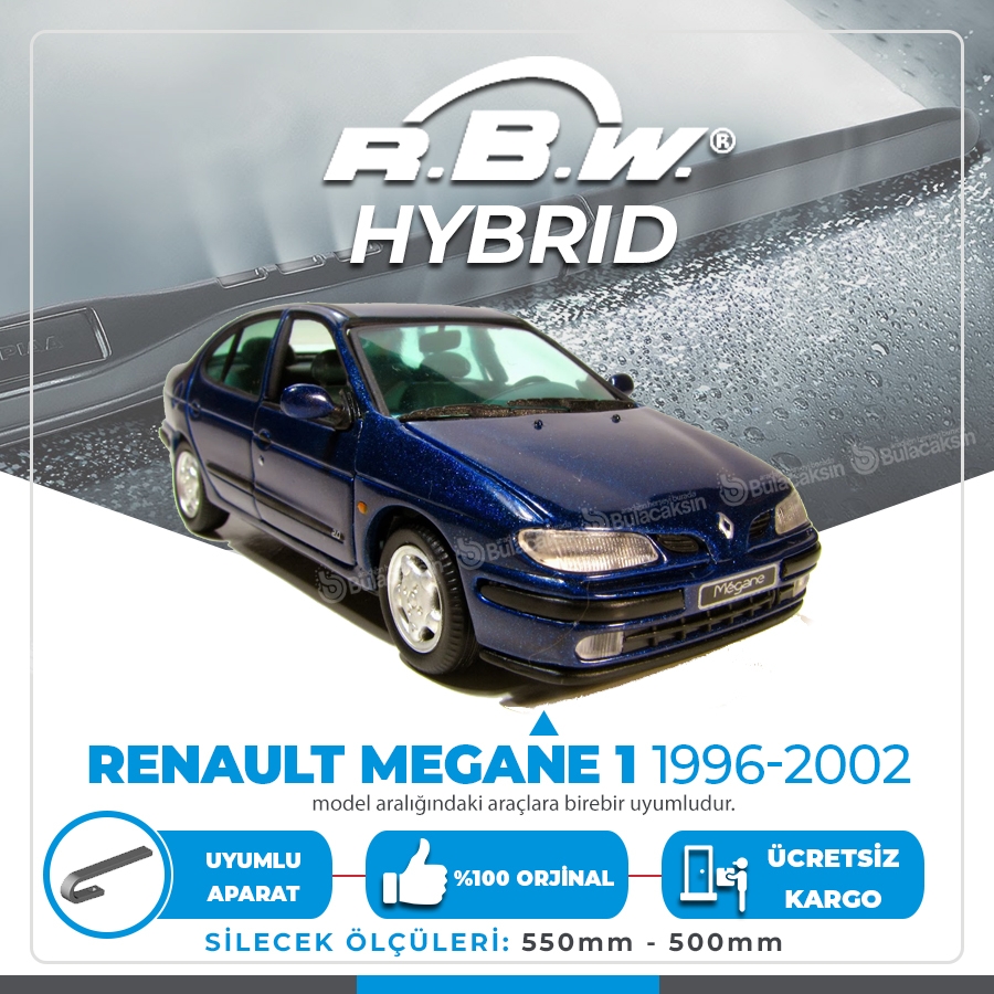 Rbw Hybri̇d Renault Megane 1 1996-2002 Ön Silecek Takımı - Hibrit