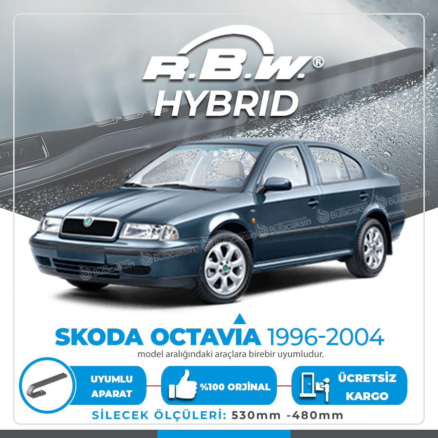 Rbw Hybri̇d Skoda Octavia 1996 - 2004 Ön Silecek Takımı - Hibrit