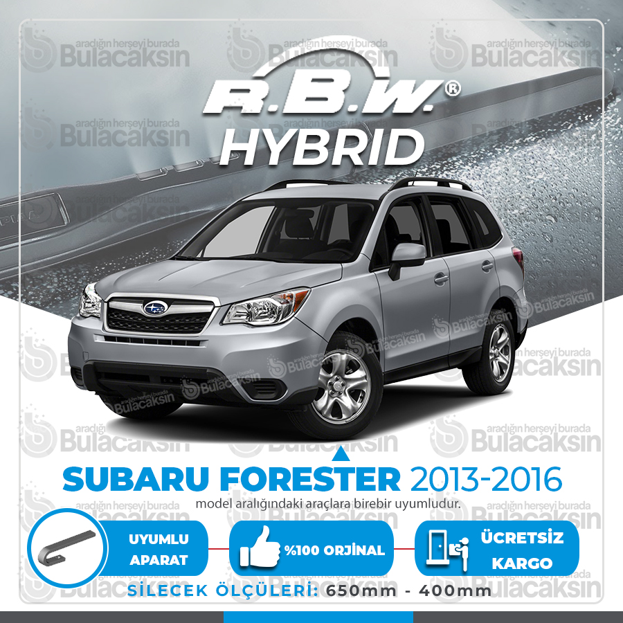 Rbw Hybri̇d Subaru Forester 2013-2016 Ön Silecek Takımı - Hibrit