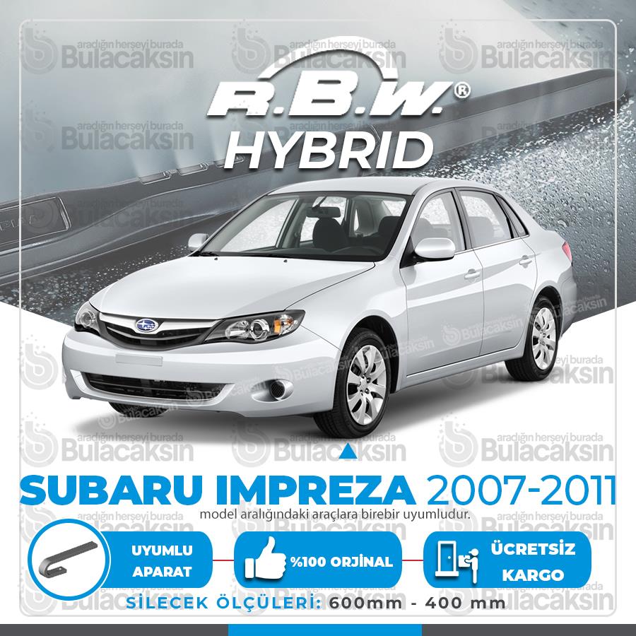 Rbw Hybri̇d Subaru Impreza 2007 - 2011 Ön Silecek Takımı - Hibrit