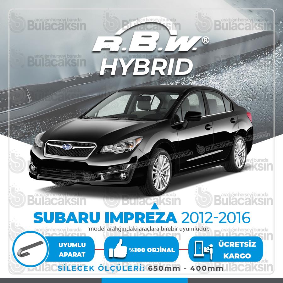 Rbw Hybri̇d Subaru İmpreza 2012-2016 Ön Silecek Takımı - Hibrit