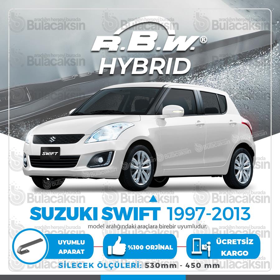 Rbw Hybri̇d Suzuki Swift 1997 - 2013 Ön Silecek Takımı - Hibrit