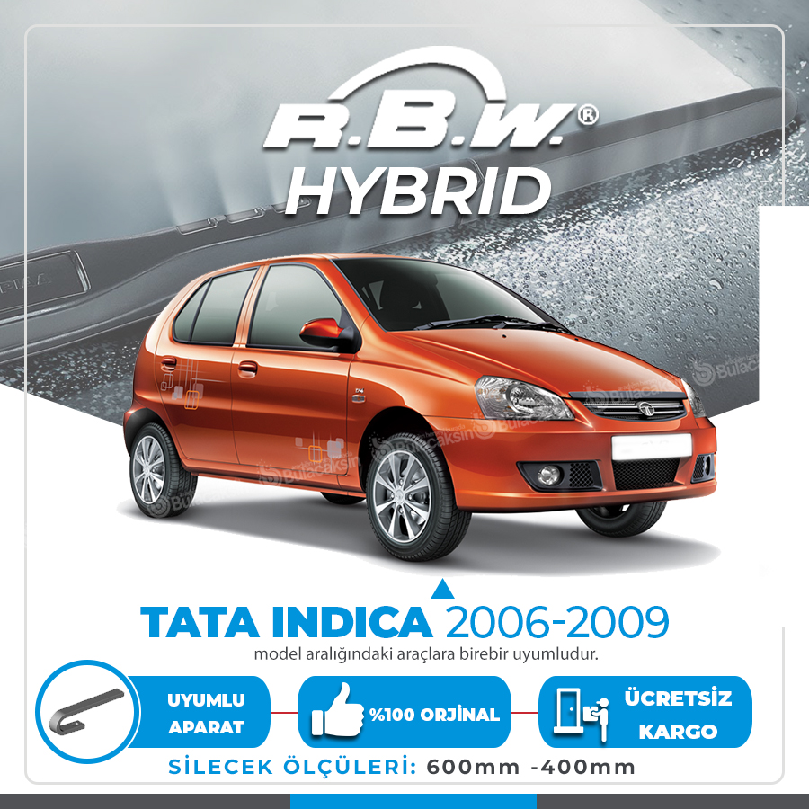 Rbw Hybri̇d Tata İndica 2006-2009 Ön Silecek Takımı - Hibrit