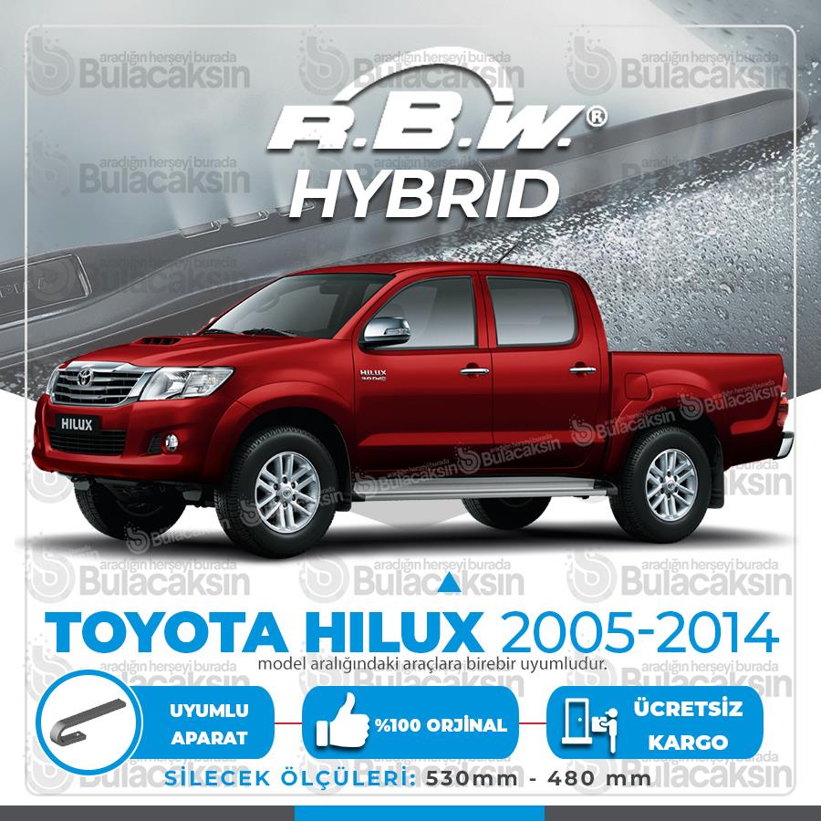 Rbw Hybri̇d Toyota Hilux 2005 - 2012 Ön Silecek Takımı - Hibrit