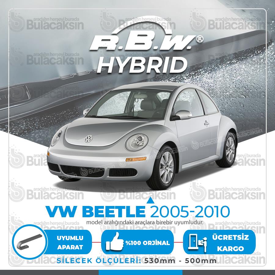 Rbw Hybri̇d Volkswagen Beetle 2005-2010 Ön Silecek Takımı - Hibrit
