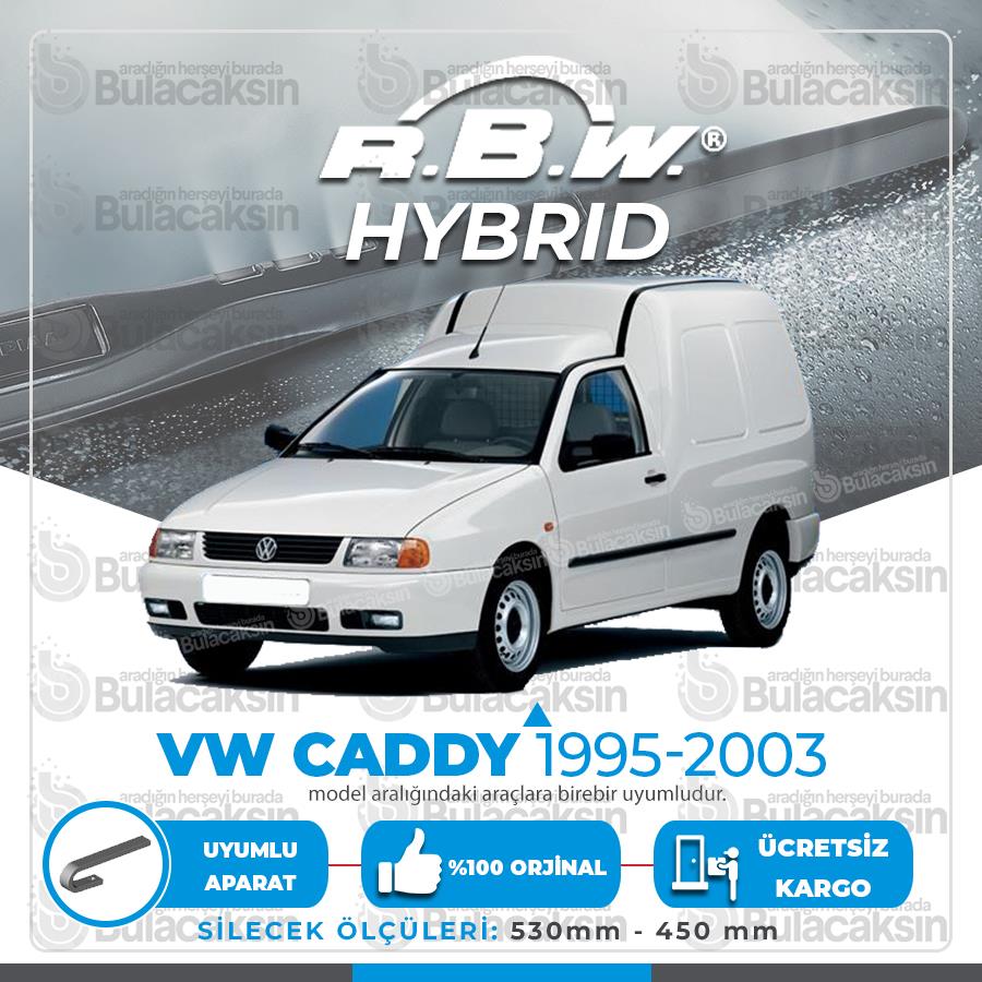 Rbw Hybri̇d Volkswagen Caddy 1995-2003 Ön Silecek Takımı - Hibrit