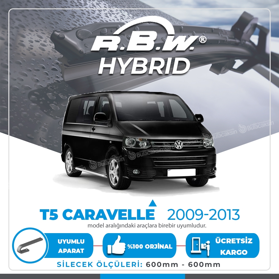 Rbw Hybri̇d Vw T5 Caravelle 2009-2013 Ön Silecek Takımı - Hibrit